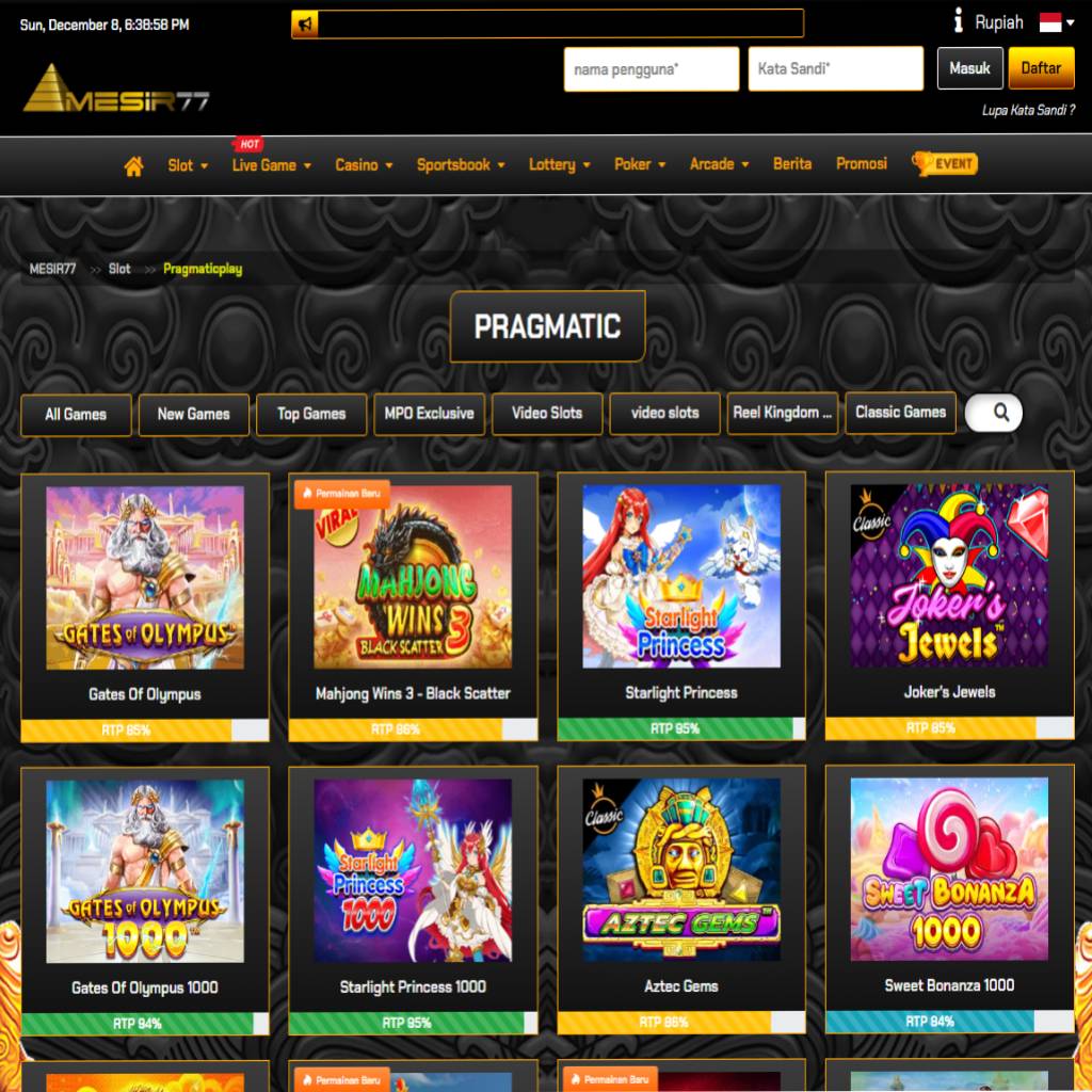 MESIR77: Link Situs Judi Slot Gacor Online Terbaru Malam Ini Gampang Menang Slot77